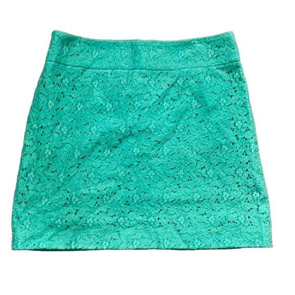 Loft green lace skirt size 6 - Picture 1 of 8